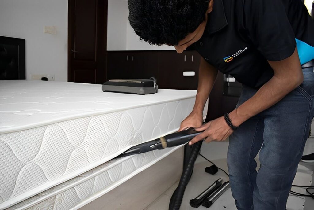 Clean Fanatics Mattress corners vacuuming