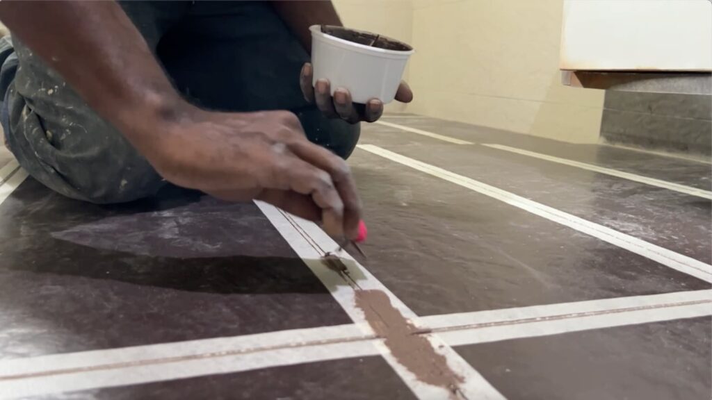 Grouting- grout application