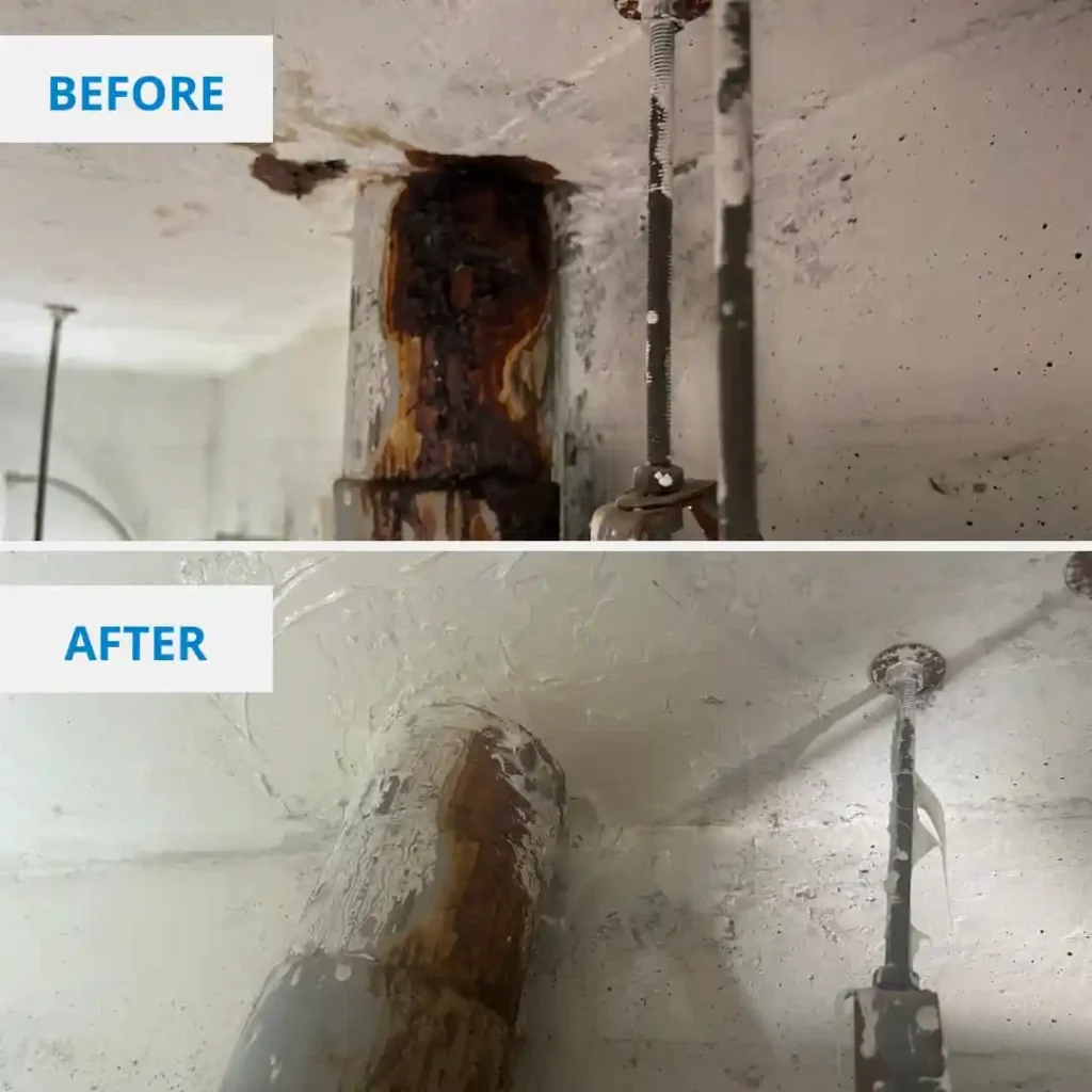 Waterproofing Before and After - Clean Fanatics